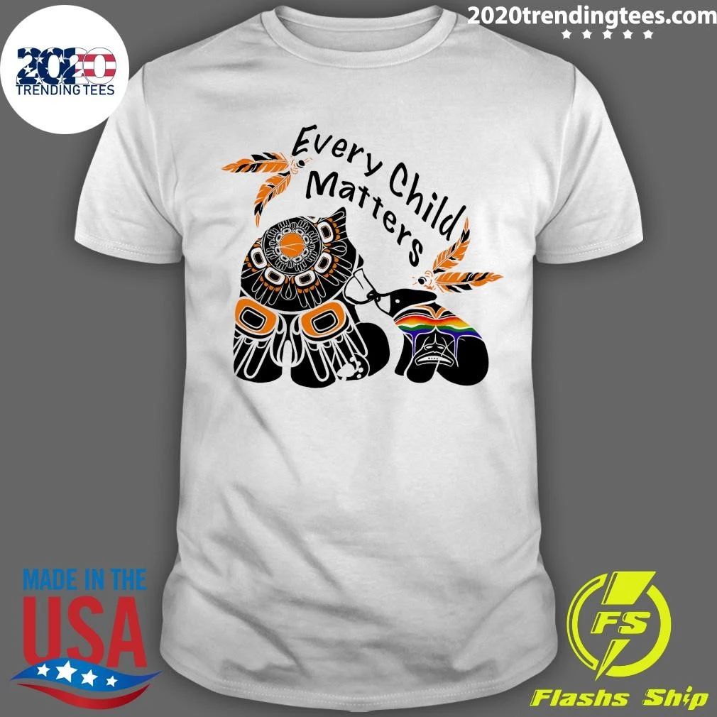 Mama Bear and Cub Every Child Matters Shirt