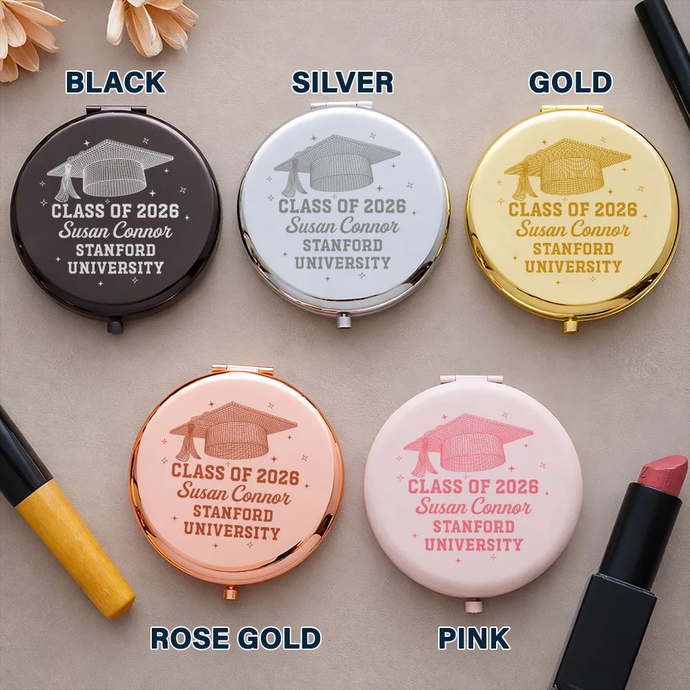 Class Of Graduation Senior - Personalized Compact Mirror