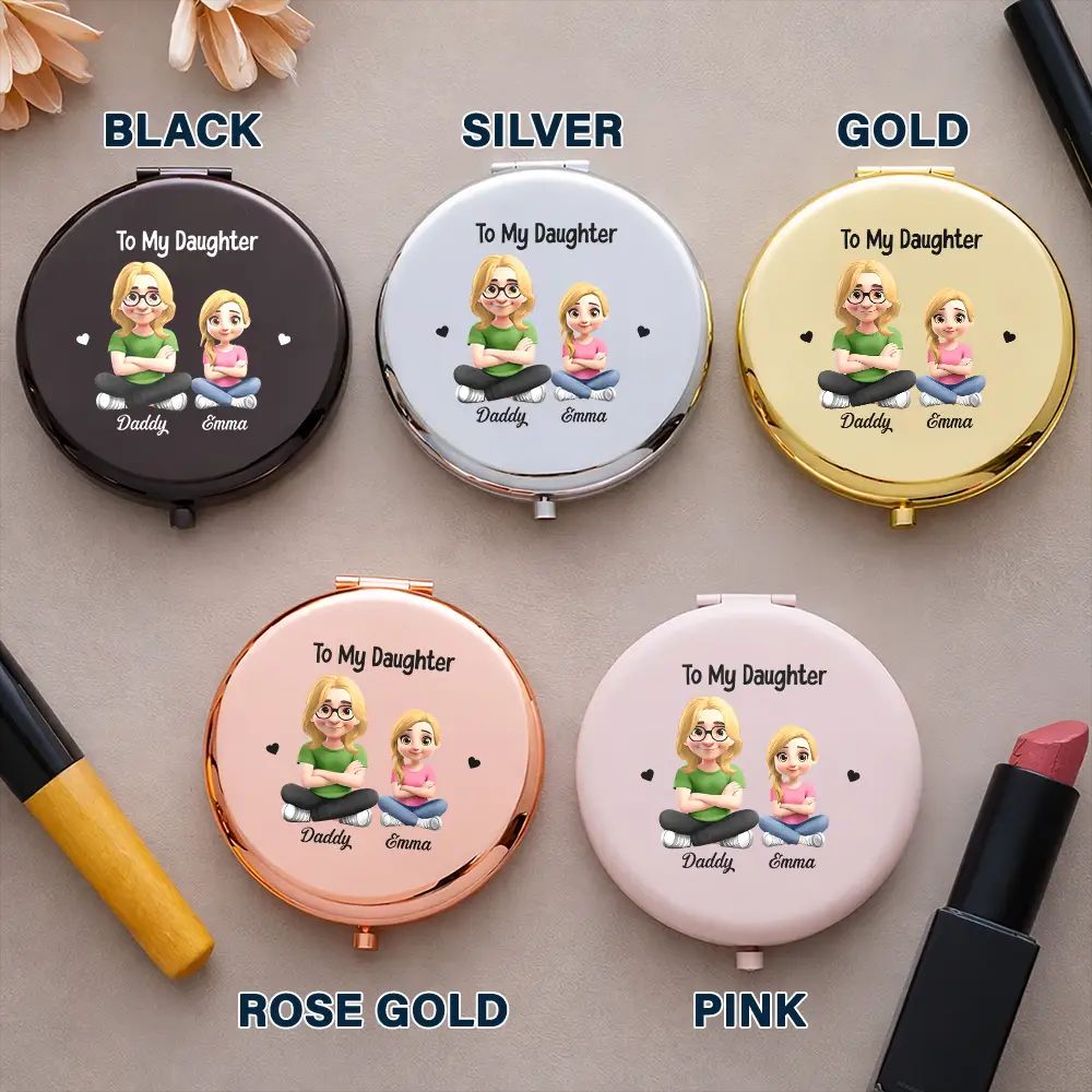 Mother Daughter How Special You Are To Me - Personalized Compact Mirror