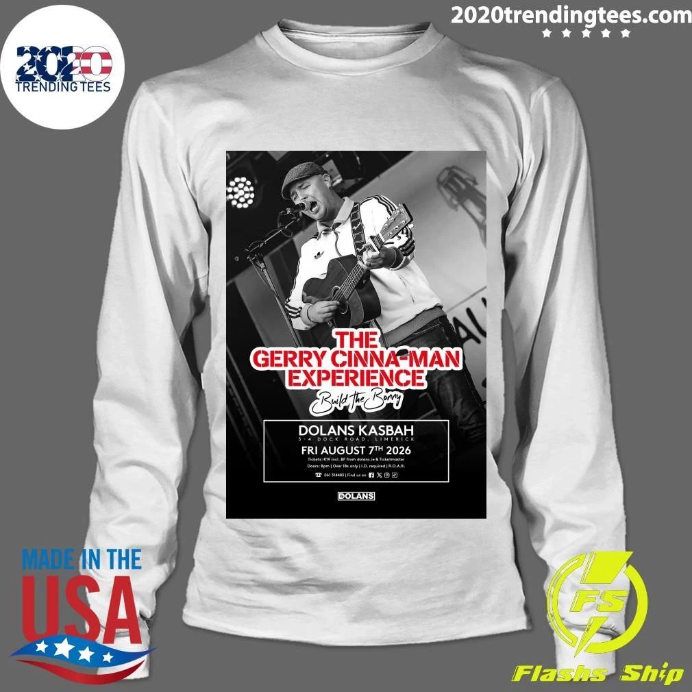 The Gerry Cinna-Man Experience 7th August 2026 Shirt