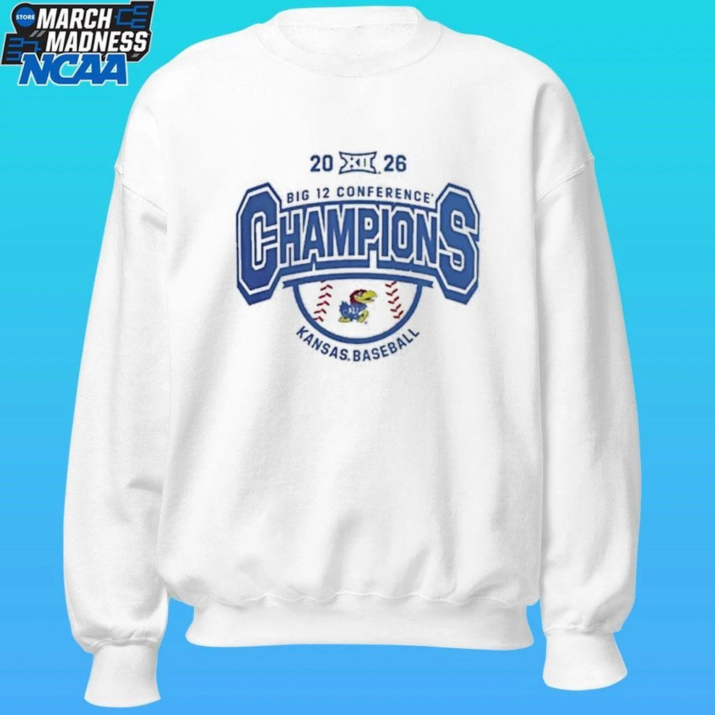 Kansas Jayhawks Baseball 2026 Big 12 Baseball Tournament Champions Shirt