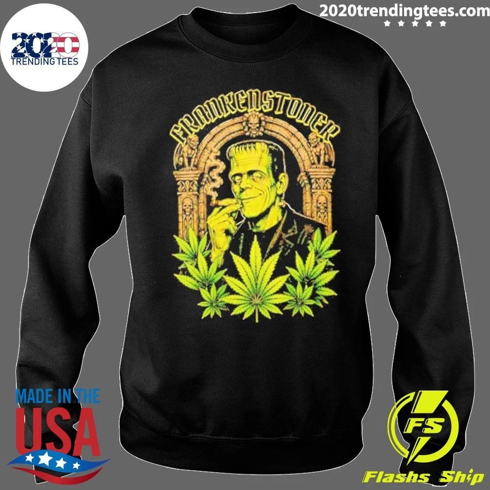 Frankenstoner Frankenstein Smoking Marijuana Shirt
