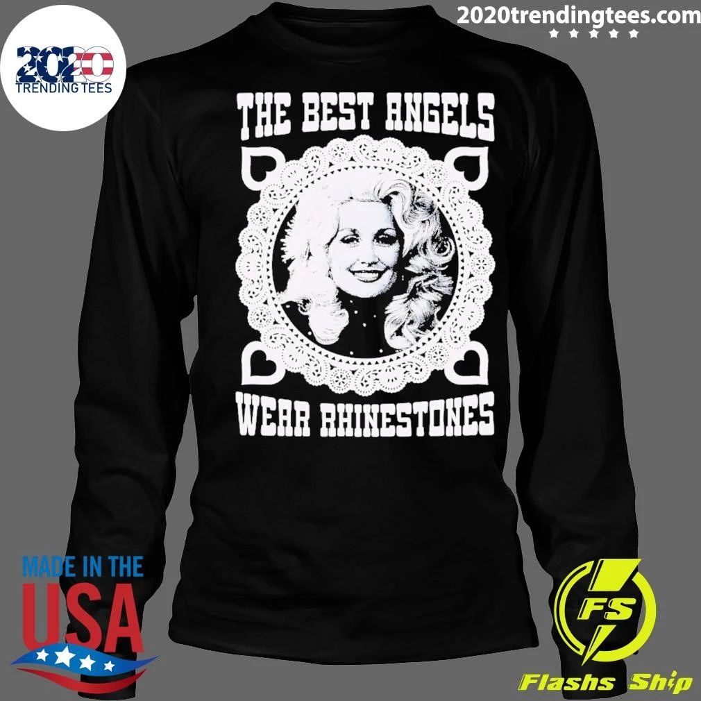 The Best Angels Wear Rhinestones Retro Shirt