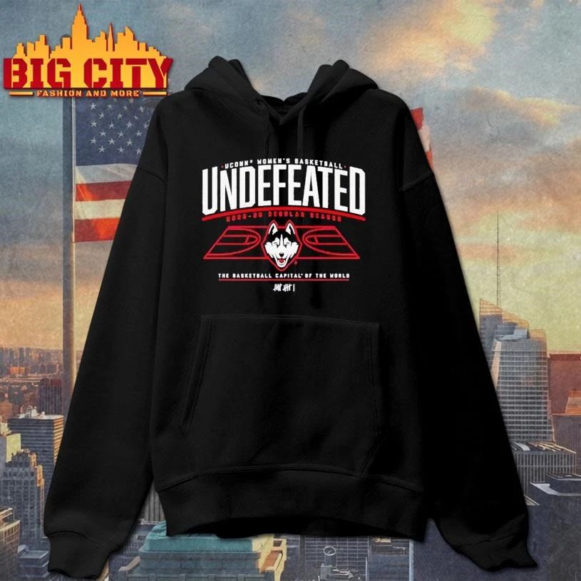 UConn Huskies WBB Undefeated 2025-26 Regular Season Shirt