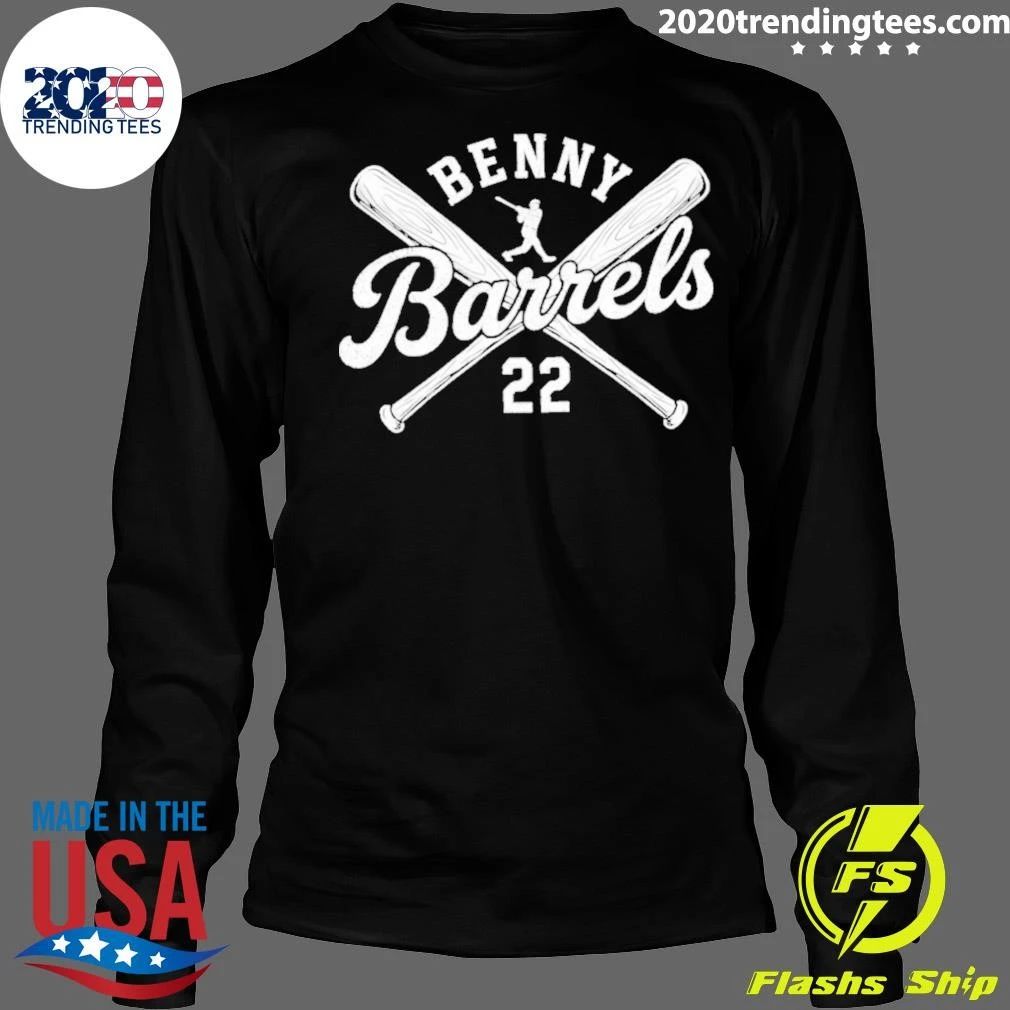 Benny Barrels Ben Rice 22 New York Yankees Baseball Bat Shirt