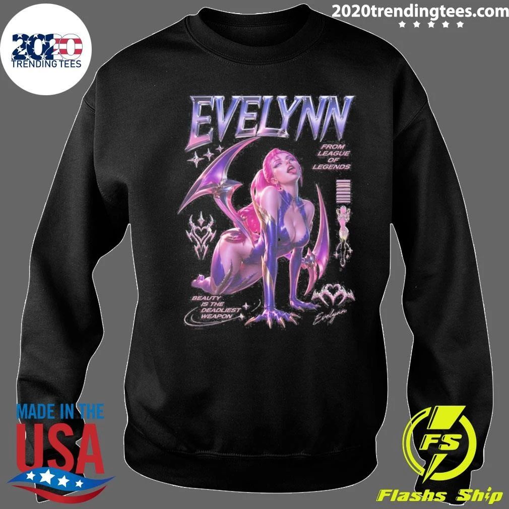 Evelynn Waifu Champion Artwork League of Legends Fan Tee Shirt