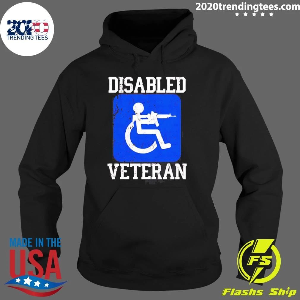 Disabled Veteran Distressed Military Armed Forces Shirt