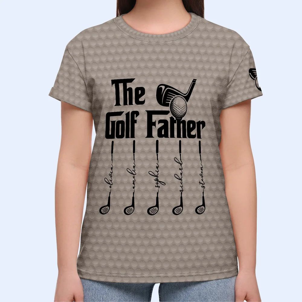The Golf Father - Personalized Full Print T Shirt