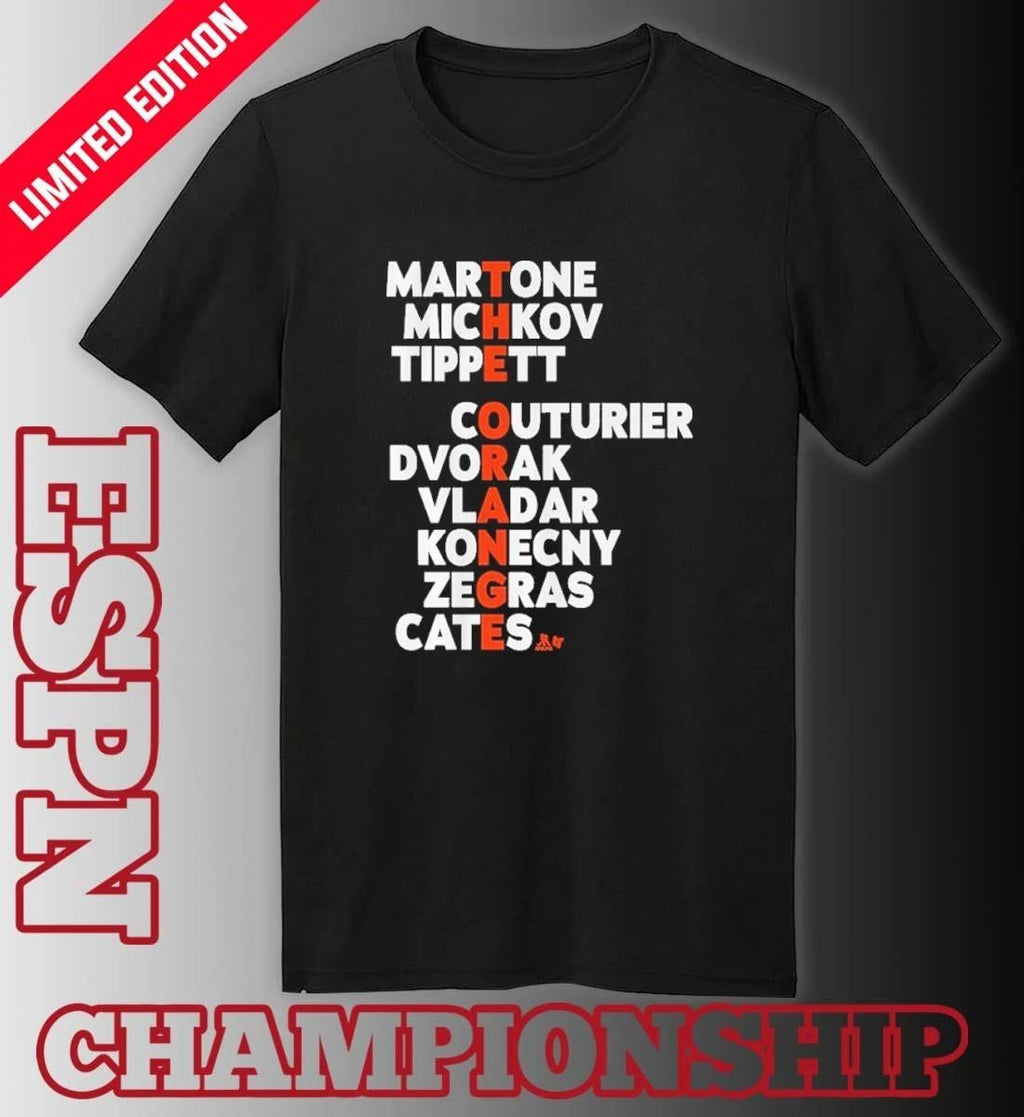 Philadelphia Flyers Hockey The Orange Names Shirt