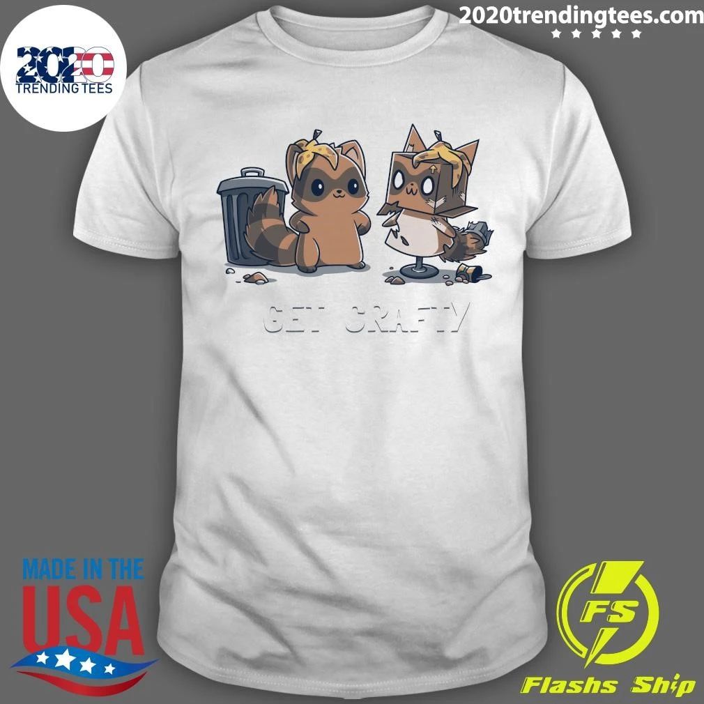 Get Crafty Raccoon Tee Shirt