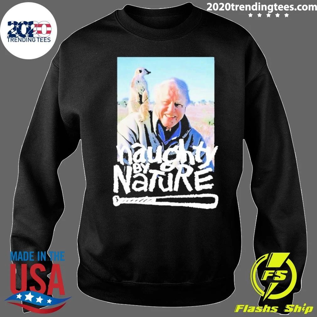 David Attenborough Naughty By Nature Meerkat Hip Hop Parody Vintage Shirt