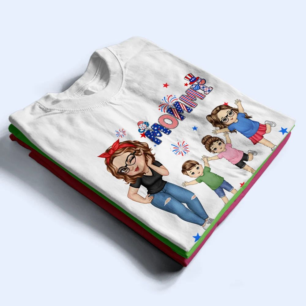 Stars & Stripes Nana Gigi - Personalized T Shirt