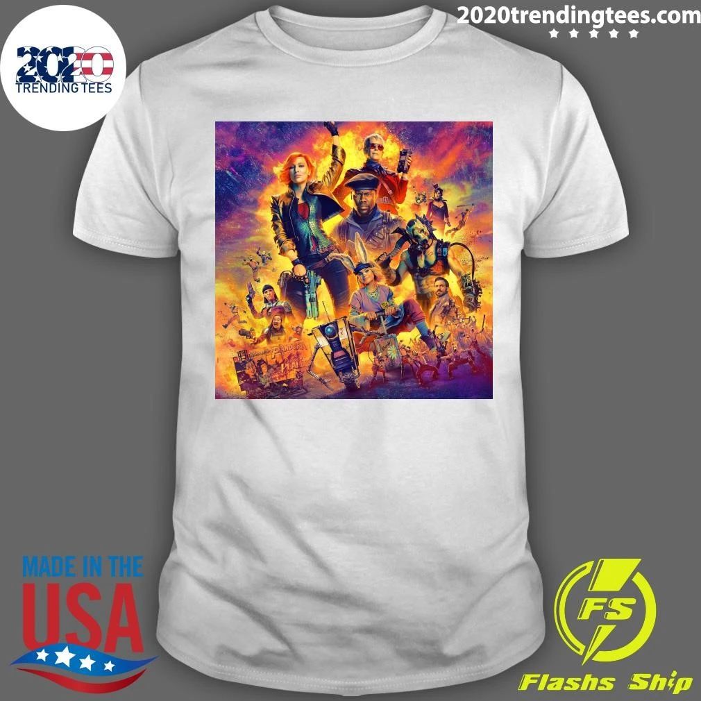 Borderlands Movie Characters Pandora Planet Action Adventure Team Shirt