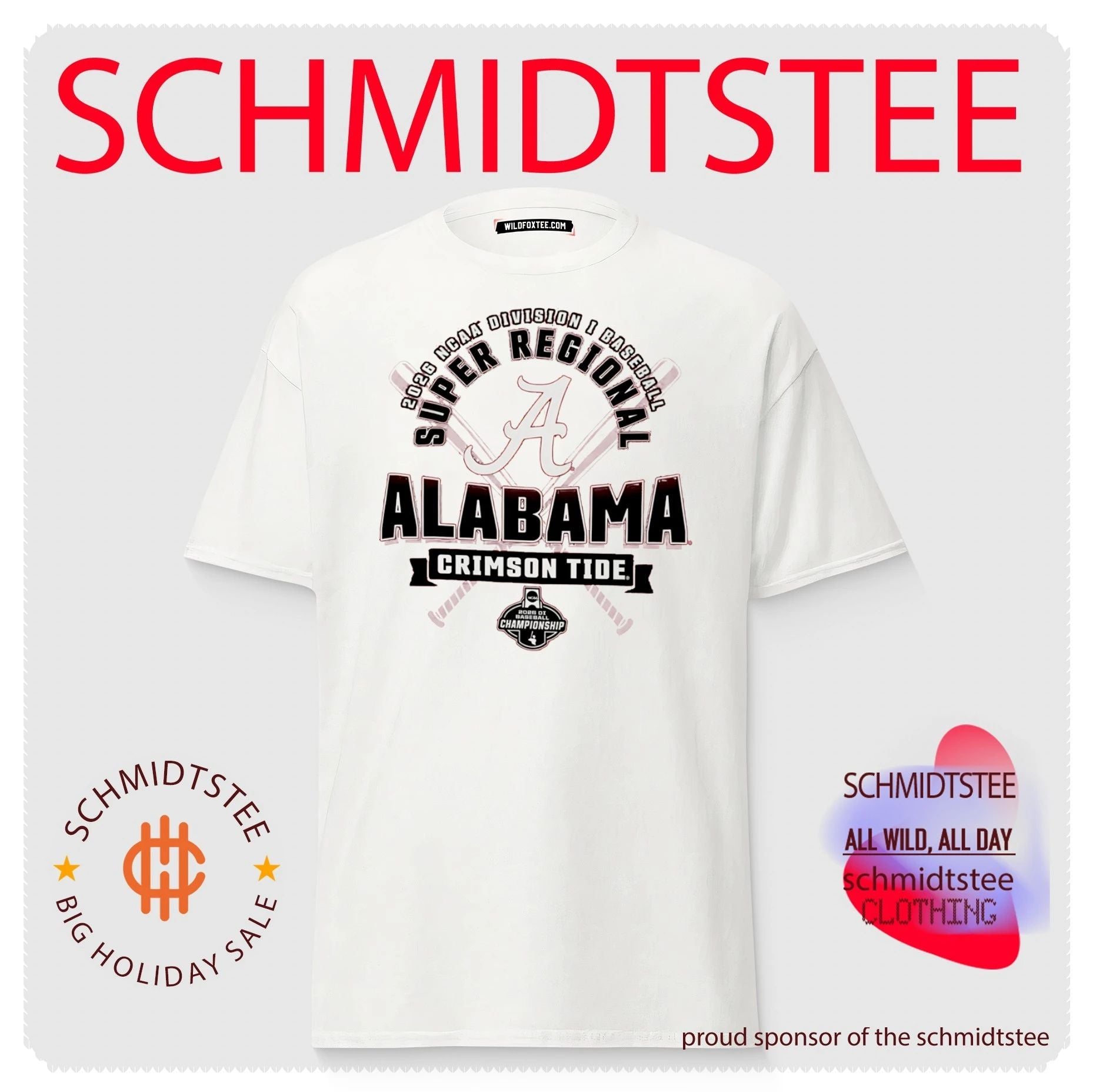 Alabama Crimson Tide 2026 NCAA Division I Baseball Super Regionals shirt