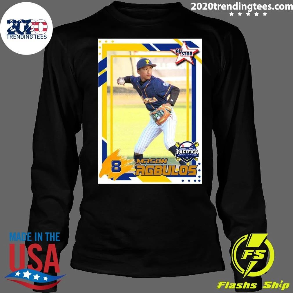 Mason Agbulos of Pacifica Little League Tee Shirt