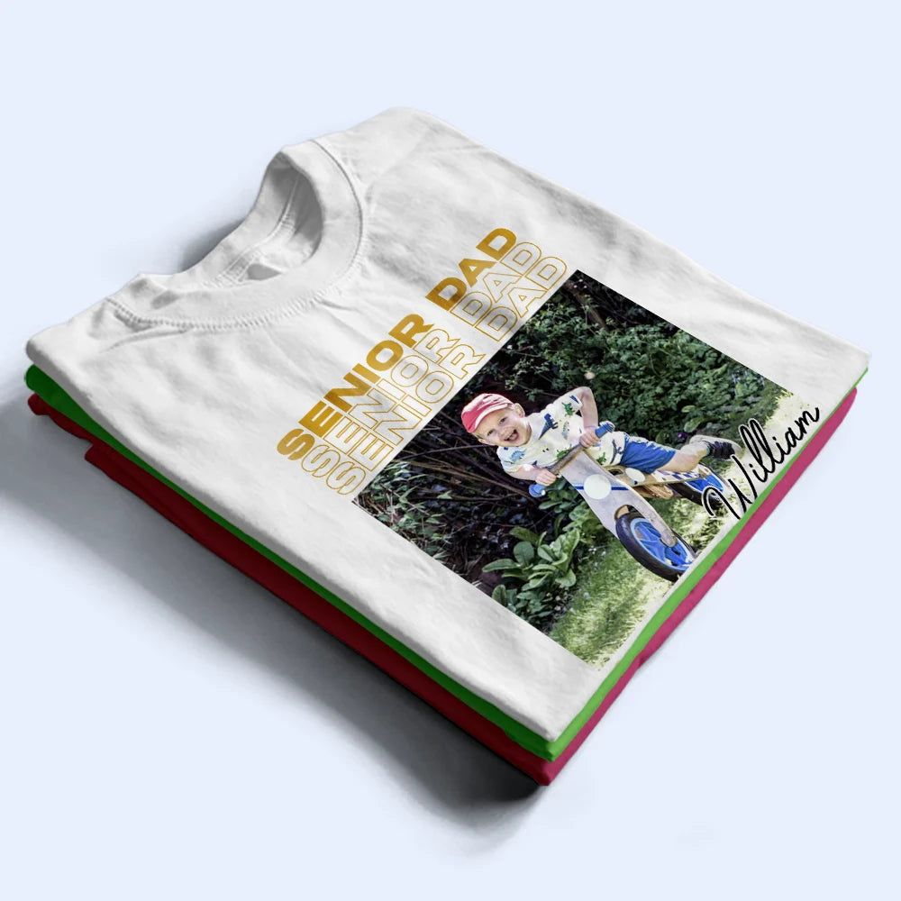 Custom Photo Senior Mom Graduation Vintage Photo - Personalized T Shirt