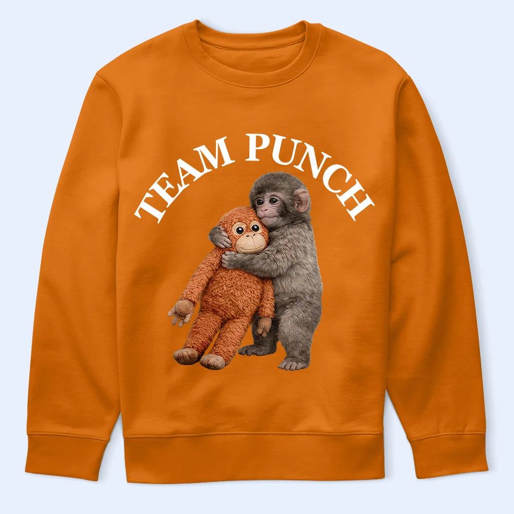 Team Punch Cute Monkey - Personalized T Shirt