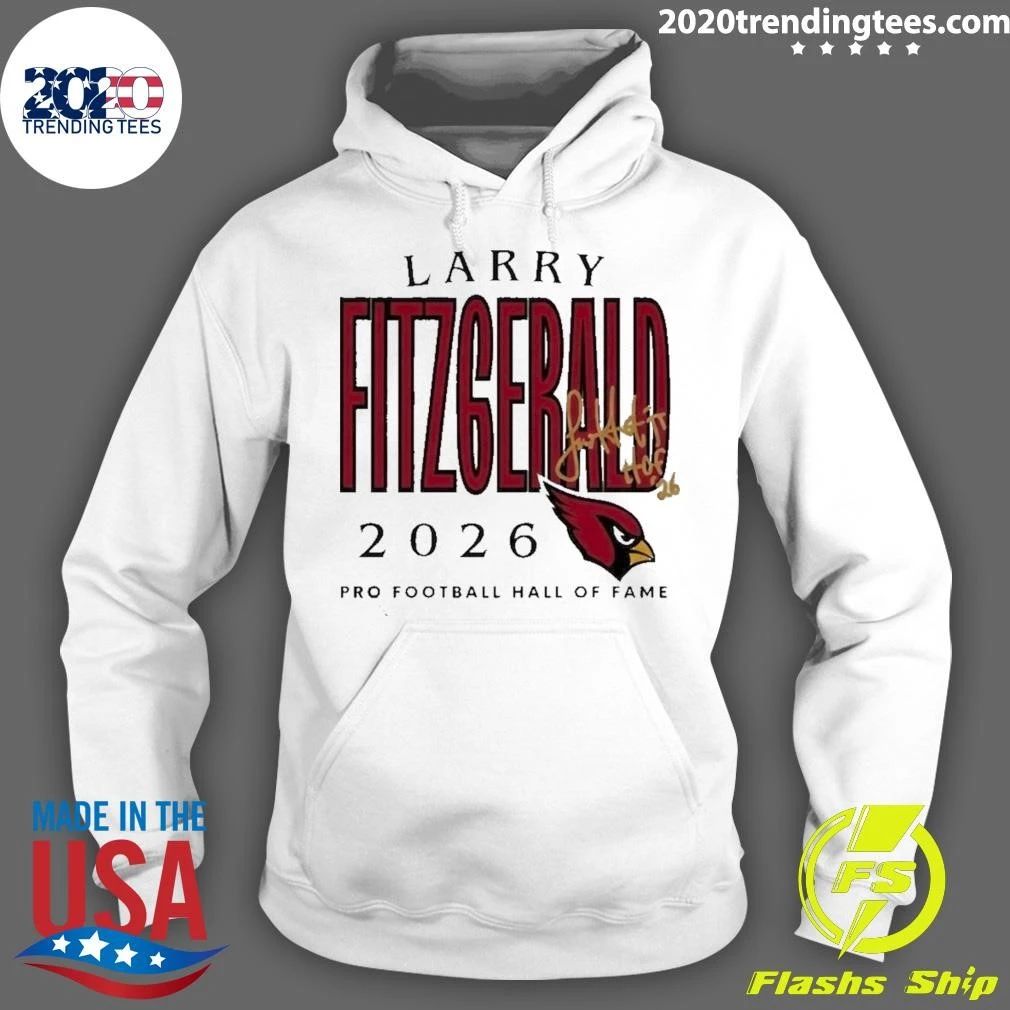 Larry Fitzgerald 2026 Pro Football Hall of Fame Cardinals Signature Shirt