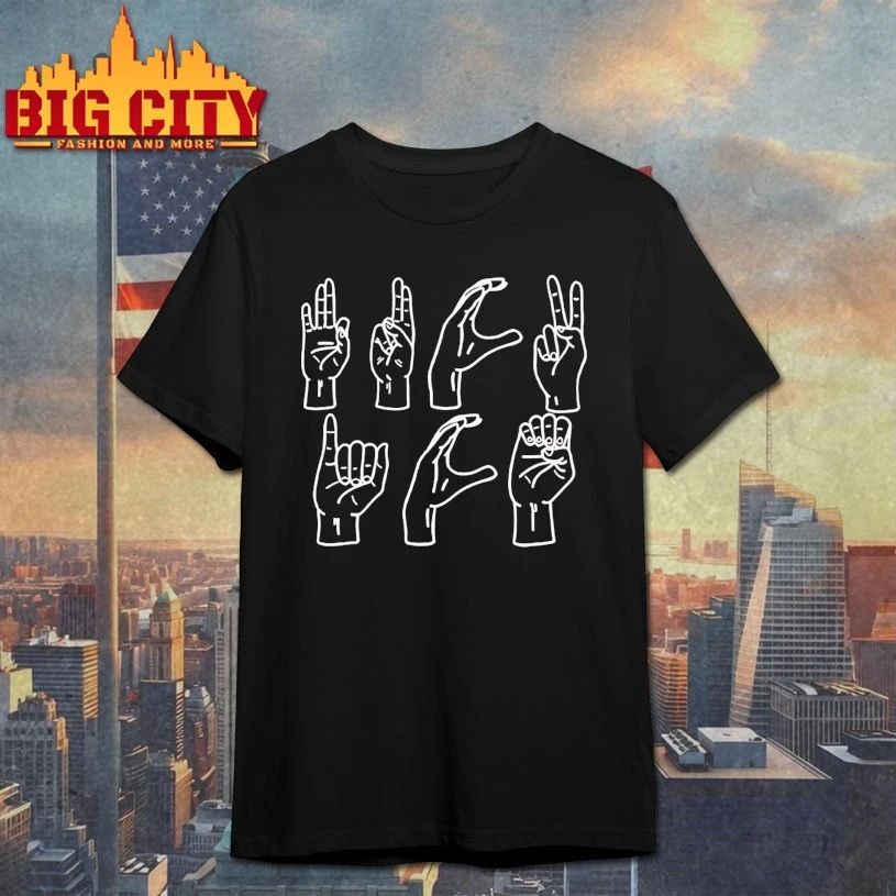 Hand Sign Language Fuck ICE t-shirt