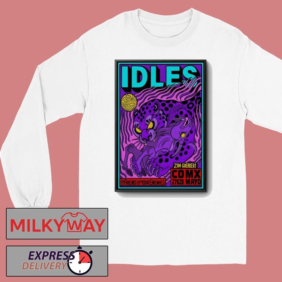 Idles May 27-28 2026 Estadio GNP Seguros Mexico Poster shirt