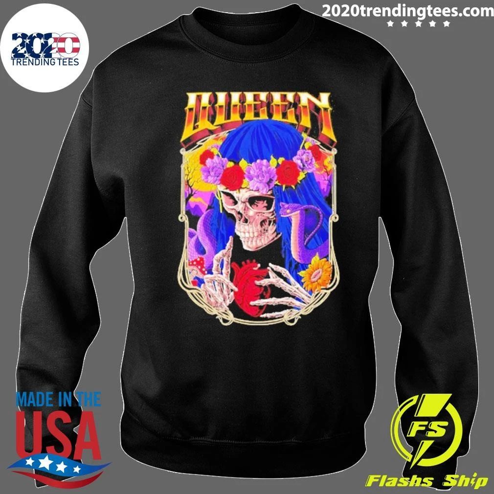 Til Death Skeleton And Fiesta Cobra Floral Shirt
