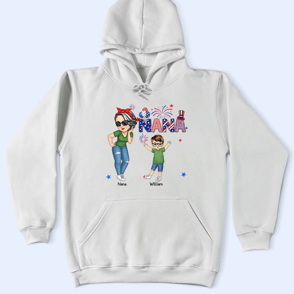 Stars & Stripes Nana Gigi - Personalized T Shirt