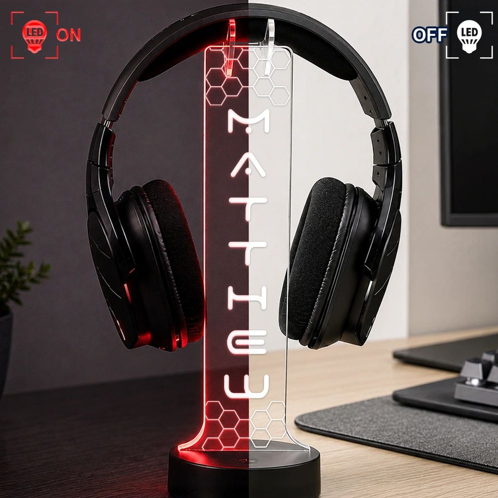 Boyfriend Teen Kid Gamer Name - Personalized Headphone Stand