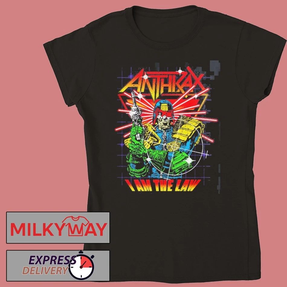 Anthrax Europe 2026 Tour Merch I Am The Law Cyber Judge T-Shirt