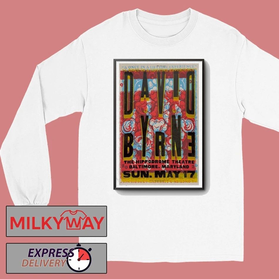 SHOW May 17 2026 David BYRNE Baltimore Poster shirt
