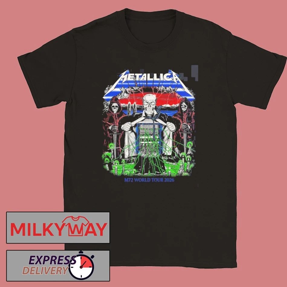 Metallica M72 Zurich 2026 Venue Merch Tee For Zurich Switzerland At Letzigrund Stadion On May 27 2026 Two Sided T-Shirt