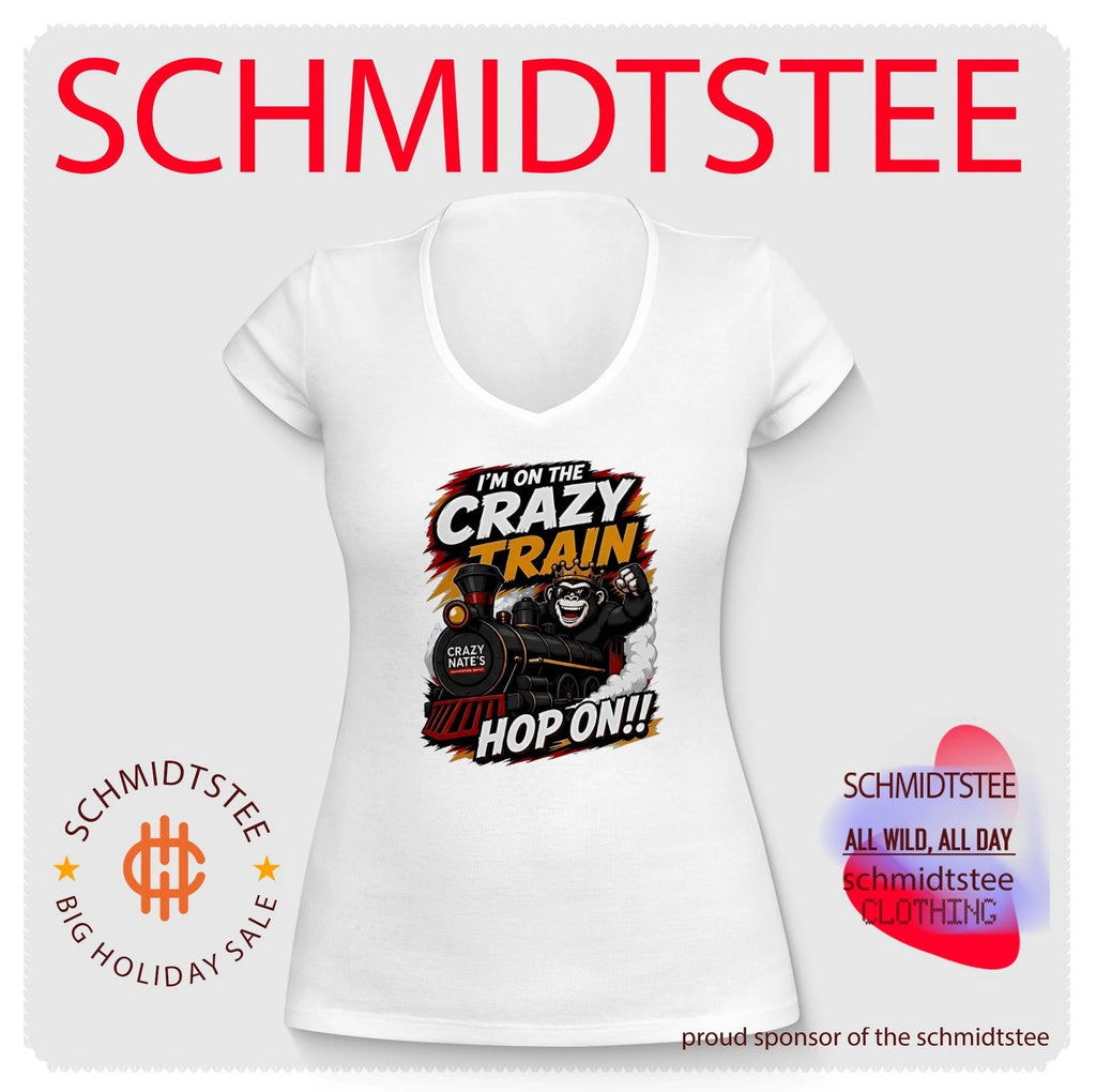 I’m on the crazy train hop on gorilla illustration shirt