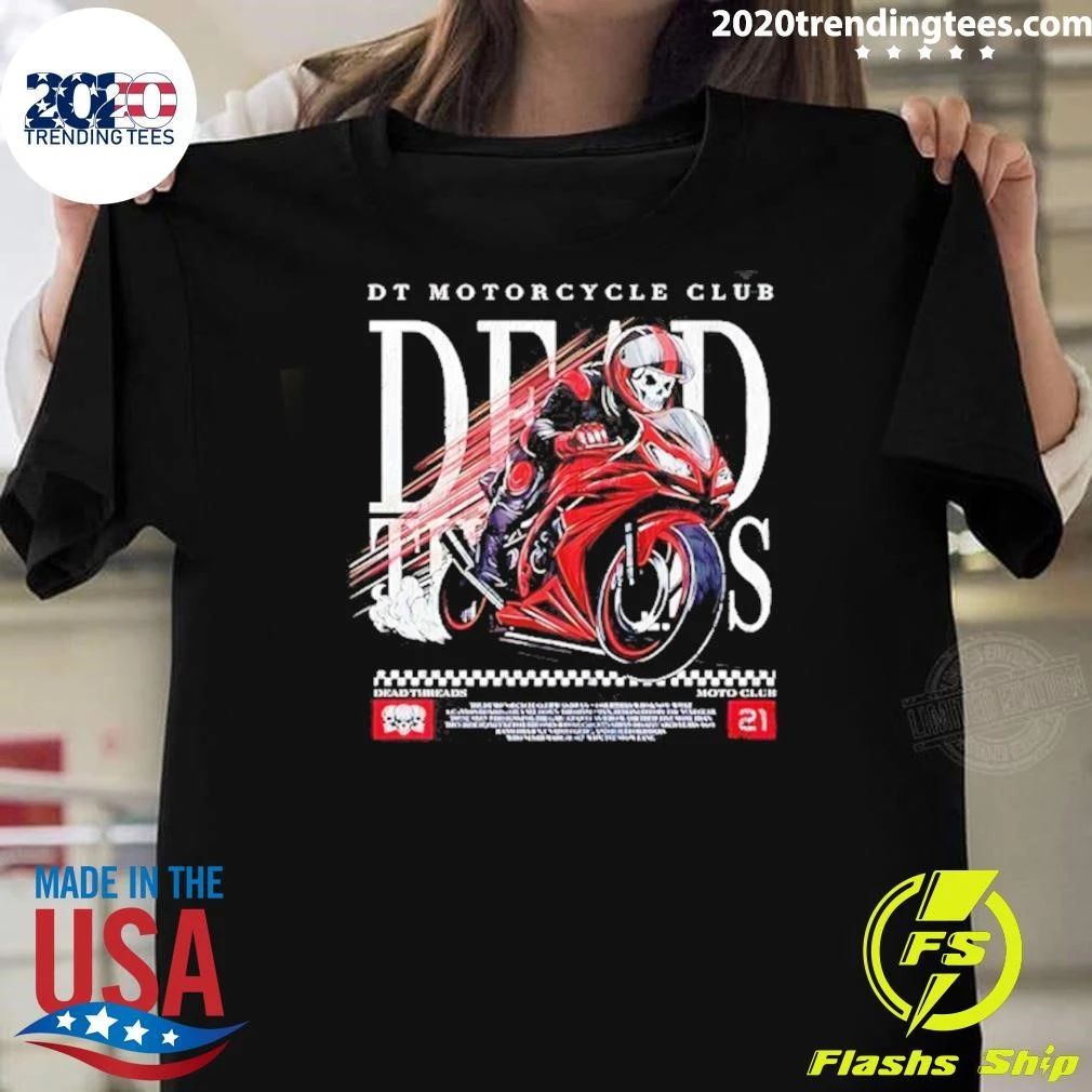 Skeleton Dt Motorcycle Club Dead Threads Moto Club Shirt