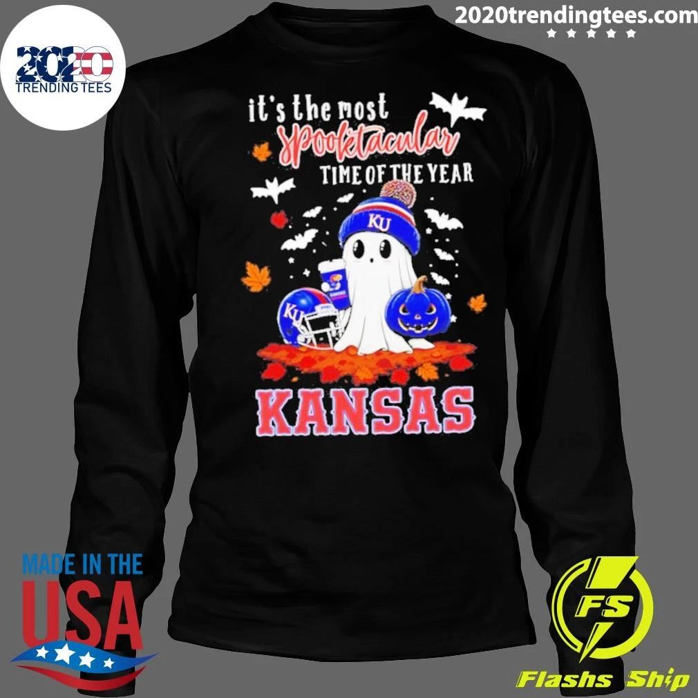 Ghost Halloween 2026 Kansas Jayhawks It’s The Most Spooktacular Time Of The Year Shirt