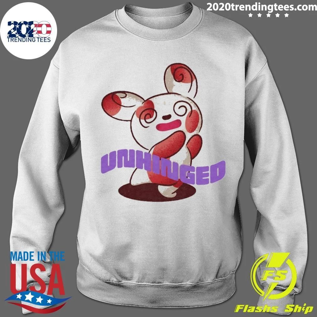 Unhinged Bunny Rabbit Cute Cartoon Funny Shirt