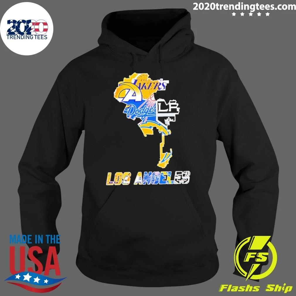 Los Angeles Lakers Dodgers Rams and Kings Map Logo Season 2026 Shirt