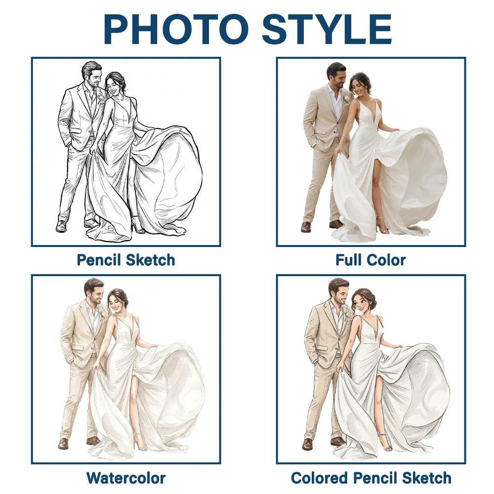 Custom Photo Couples Wedding Engaged Bachelor Party - Personalized Stainless Steel Keychain