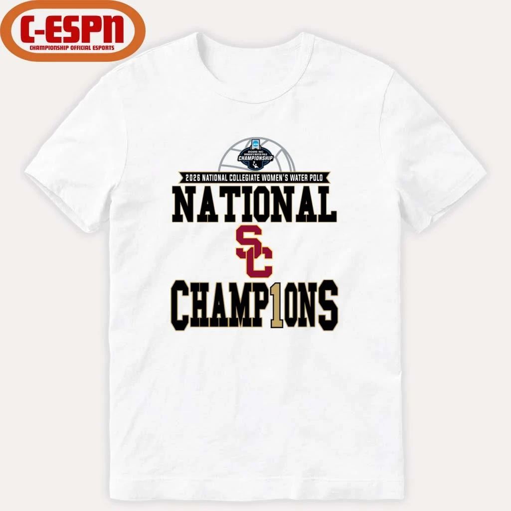 USC Trojans 2026 NCAA Women’s Water Polo National Champions Locker Room T-Shirt