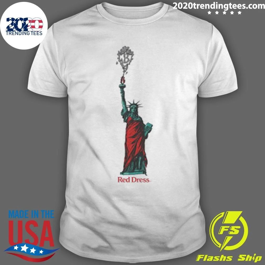 Red Dress Statue Of Liberty Shirt