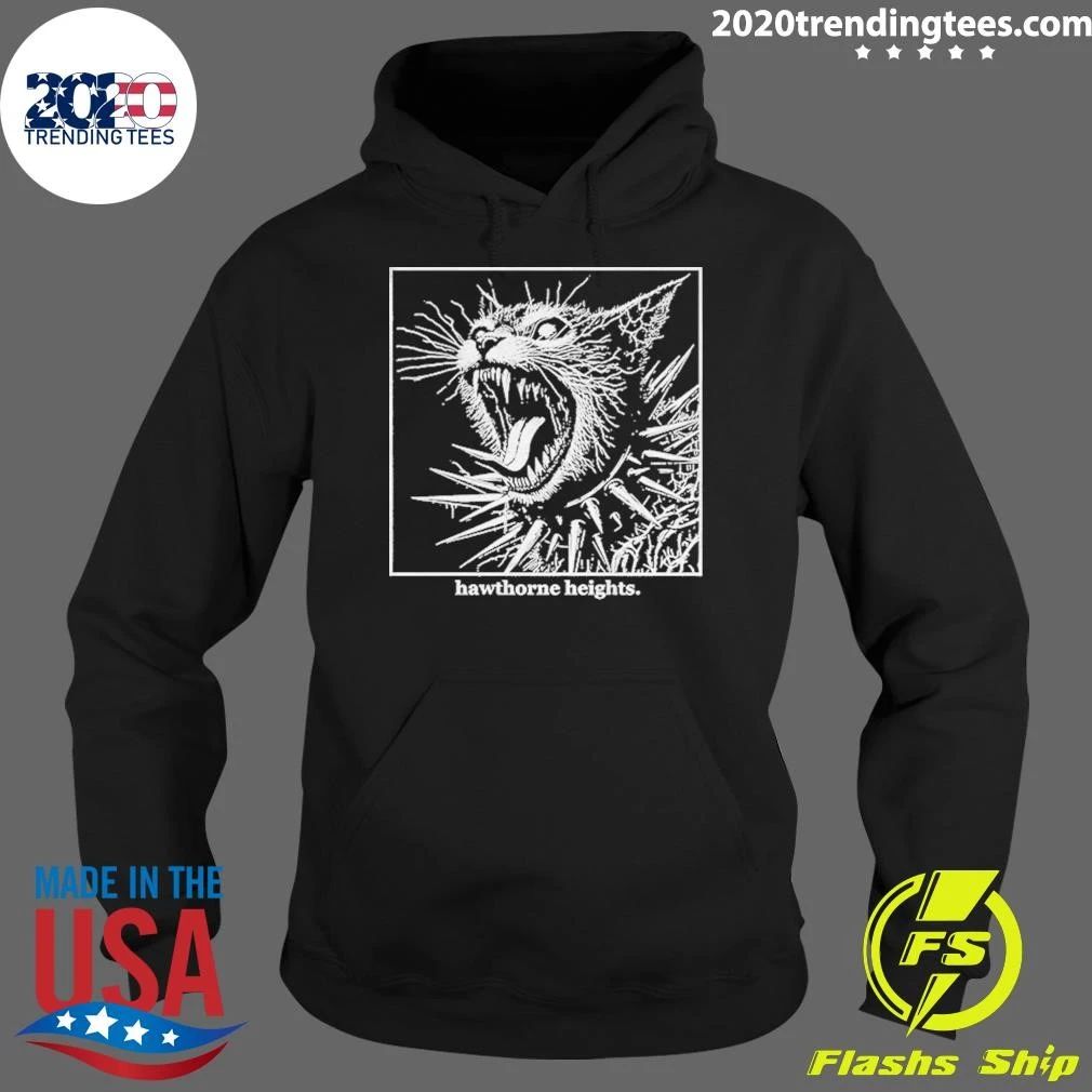 Spiked Collar Cat Hawthorne Heights Punk Shirt