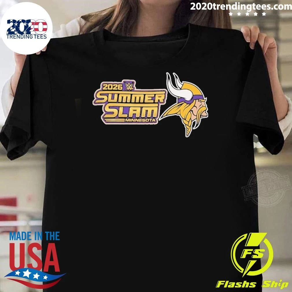 Minnesota Vikings SummerSlam Shirt – Football & Wrestling Fan Shirt