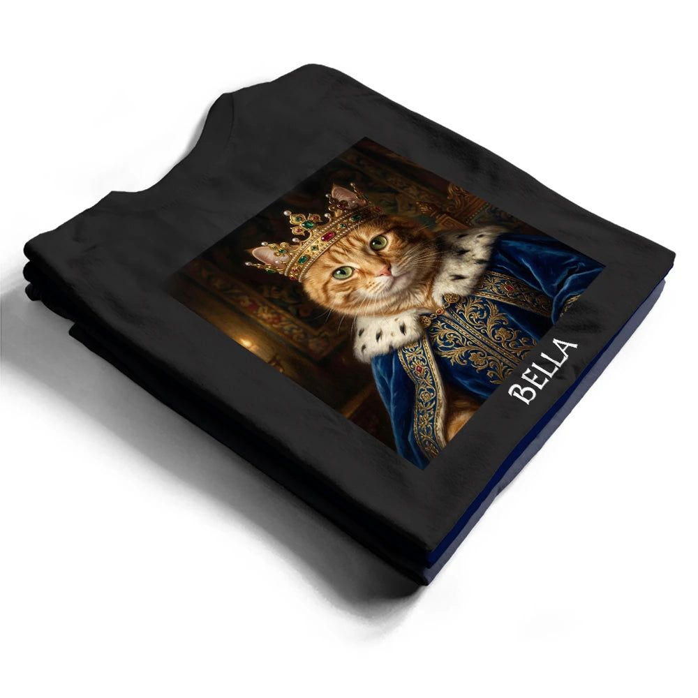 Custom Photo Renaissance Royal Portrait Pet Lover Dog Cat Mom Dad Verified - Personalized T Shirt