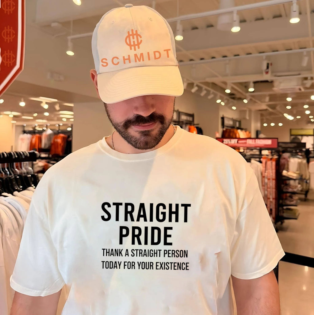 Straight pride thank a straight person today for your existence shirt