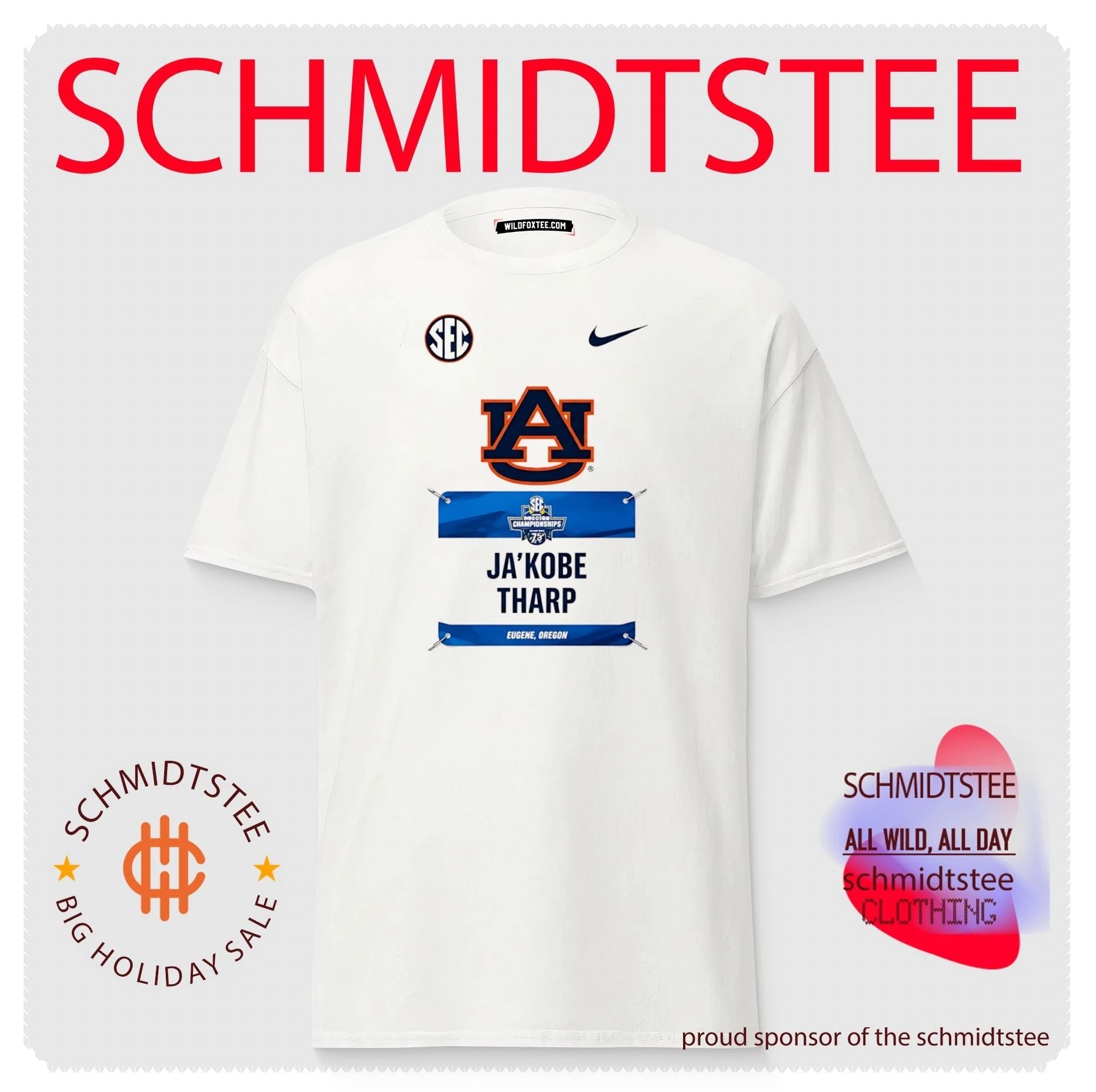 Ja’Kobe Tharp 110m Hurdles World Record shirt