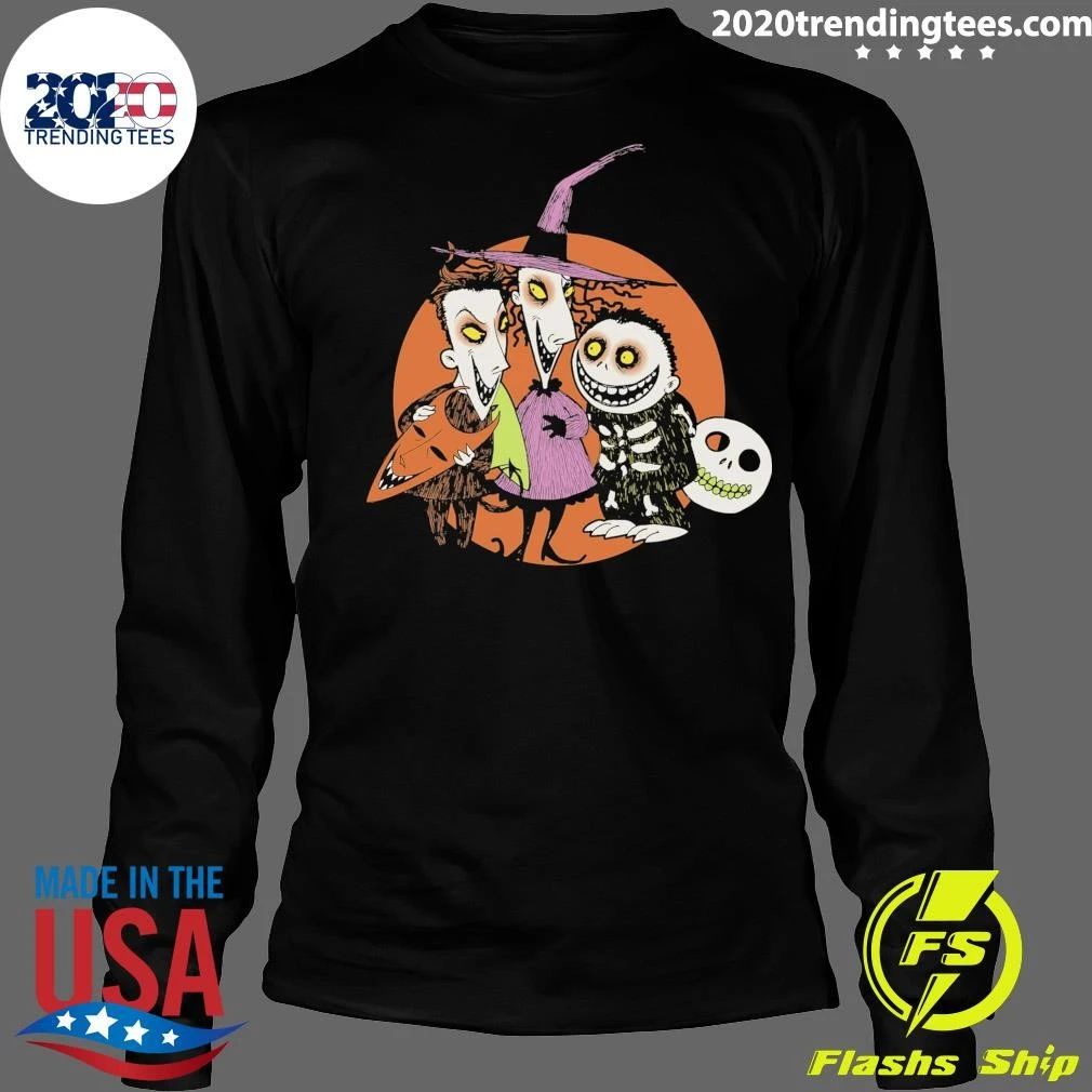 The Nightmare Before Christmas Mens Halloween Lock Shock and Barrel Shirt