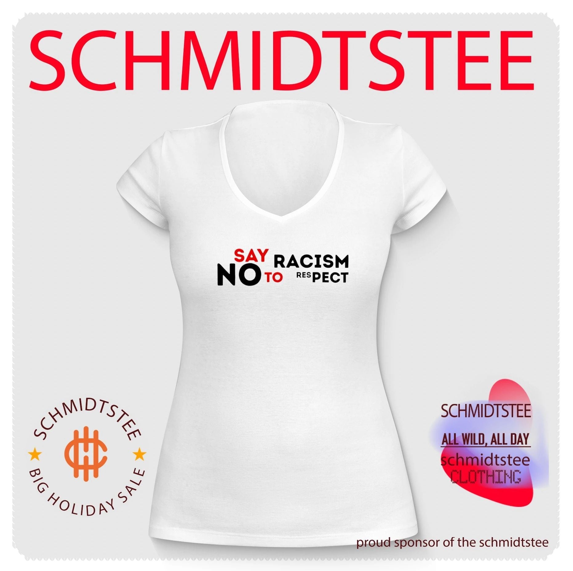Say racism no to respect shirt