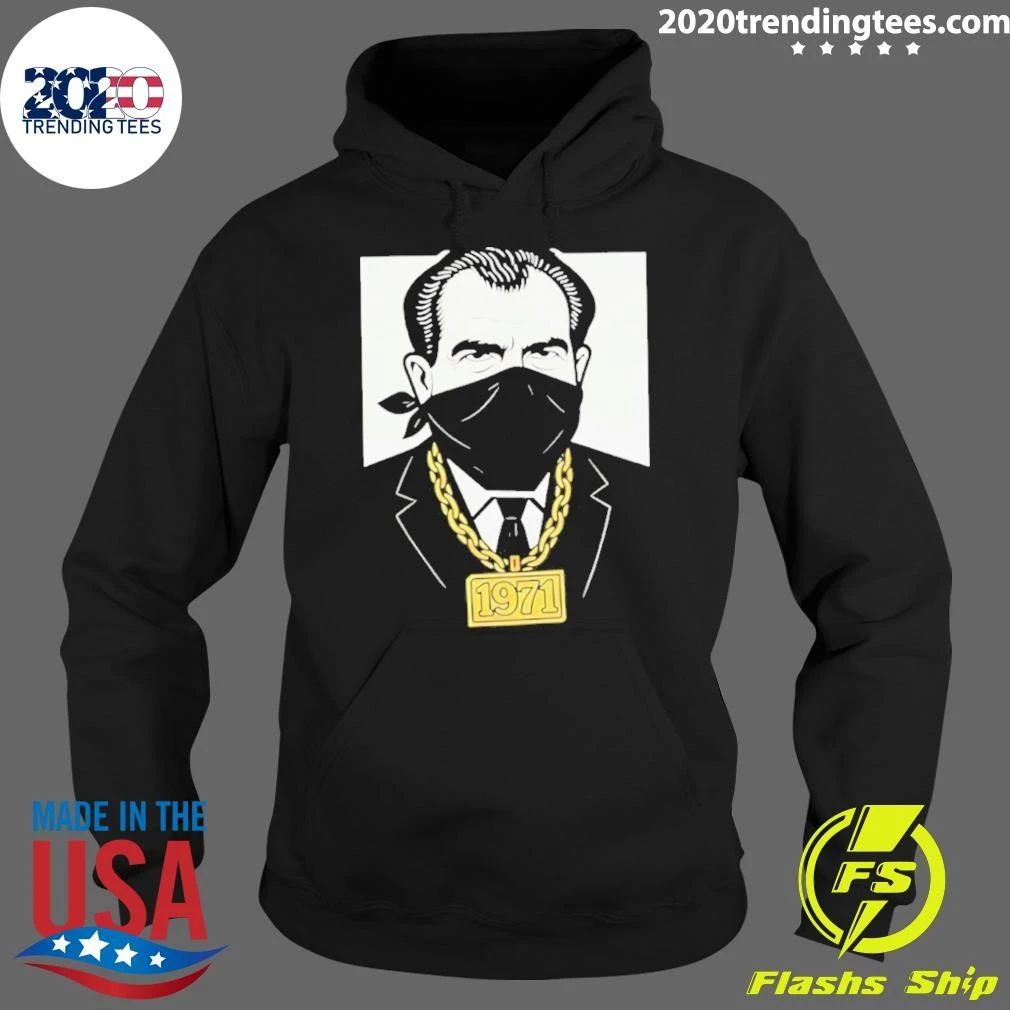 Richard Nixon 1971 Bandana Gold Chain Shirt