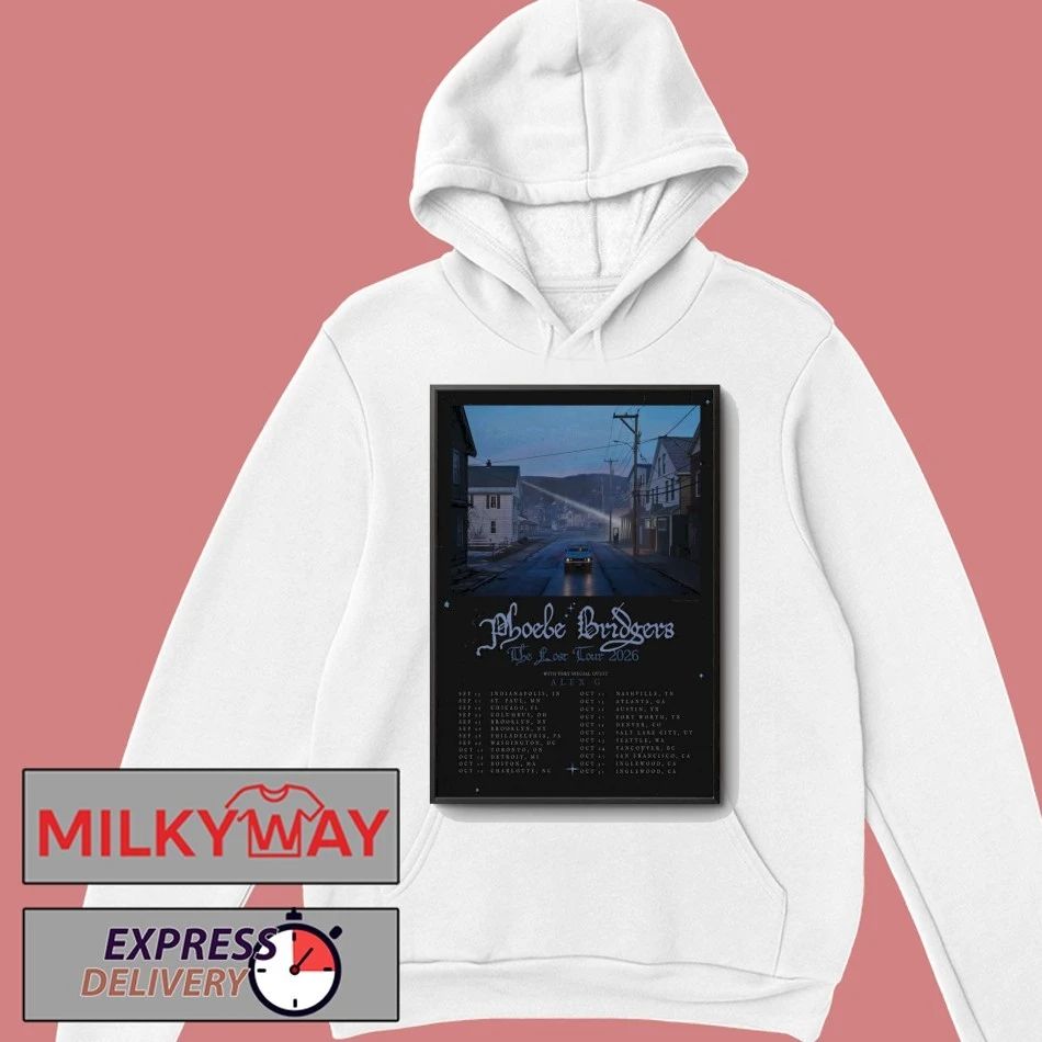 Phoebe Bridgers with Alex G The Lost Tour 2026 Poster shirt