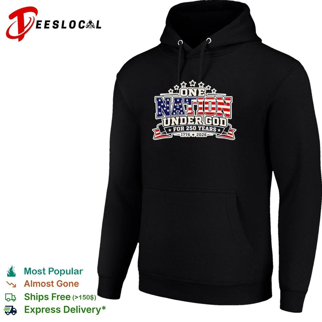 One Nation Under God for 250 Years 1776 2026 T-shirt