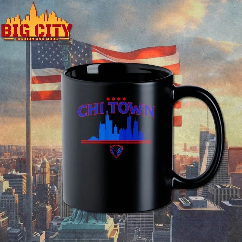 DePaul Blue Demons Chi Town skyline t-shirt