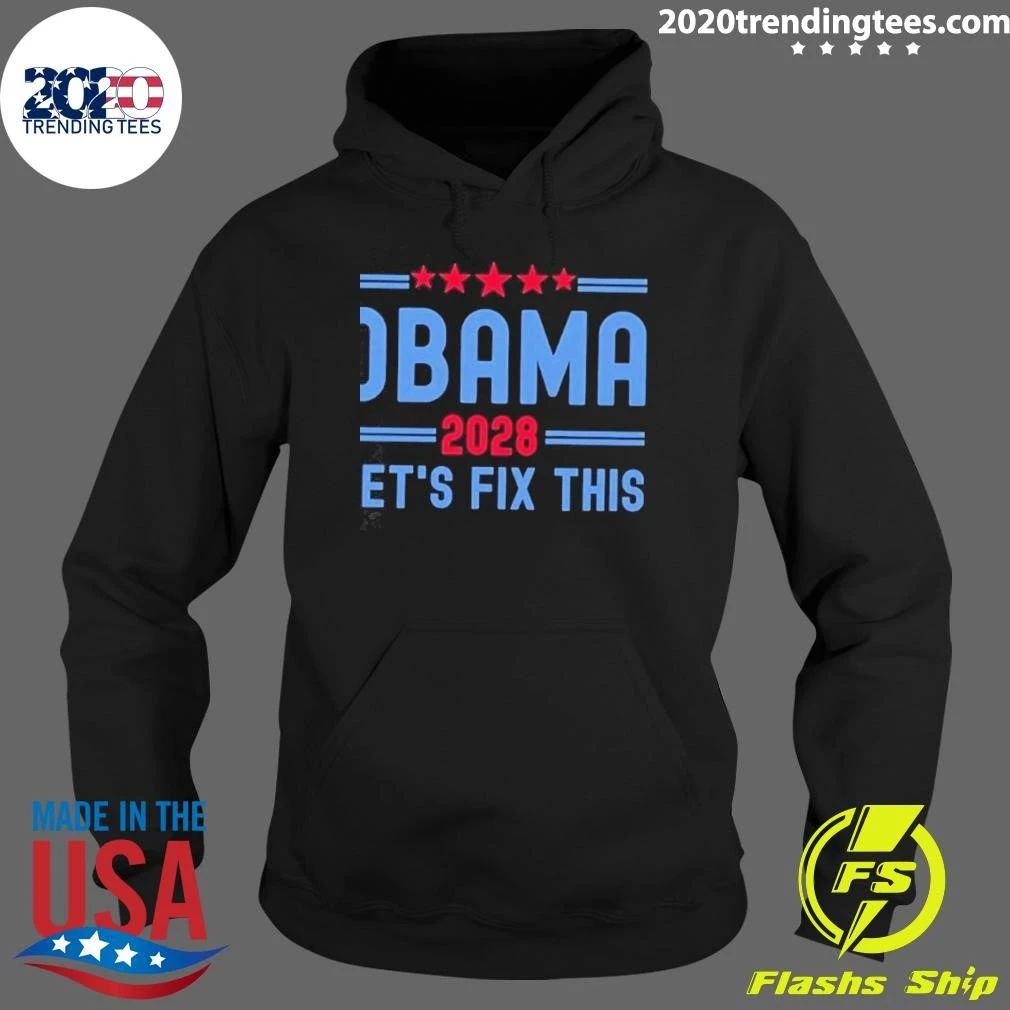 Obama 2028 Let’s Fix This Political Campaign Shirt